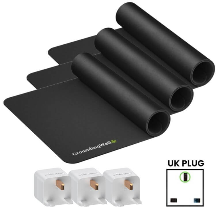 Groundingwell™ 3 Mats Uk Plug Bundle